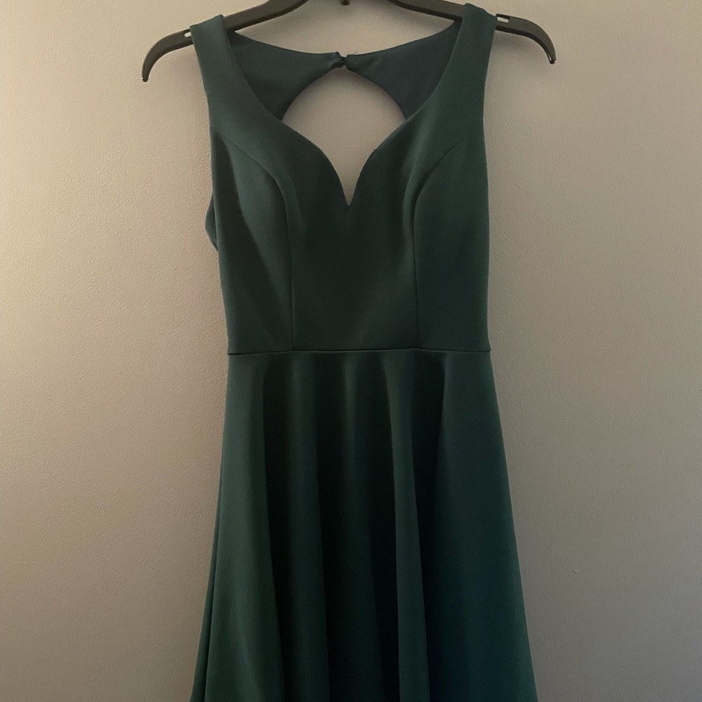 green homecoming dress